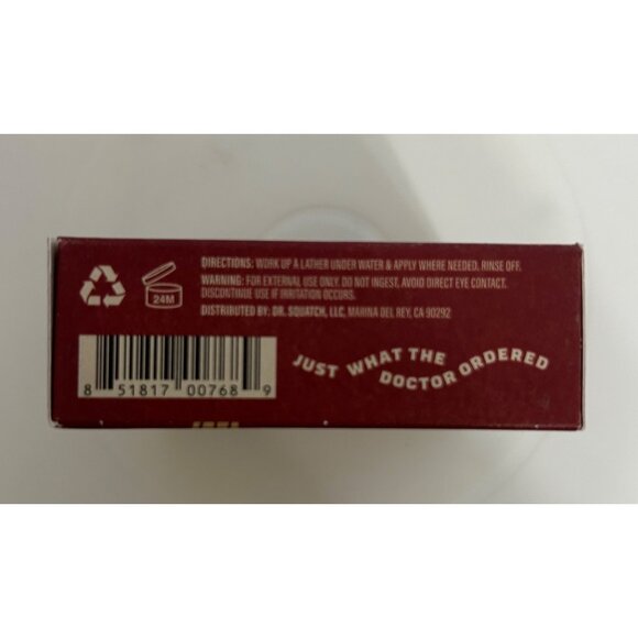 4 Dr. Squatch Natural Soap Frosty Peppermint Limited Edition Zero Grit 5 Oz New - Picture 5 of 6